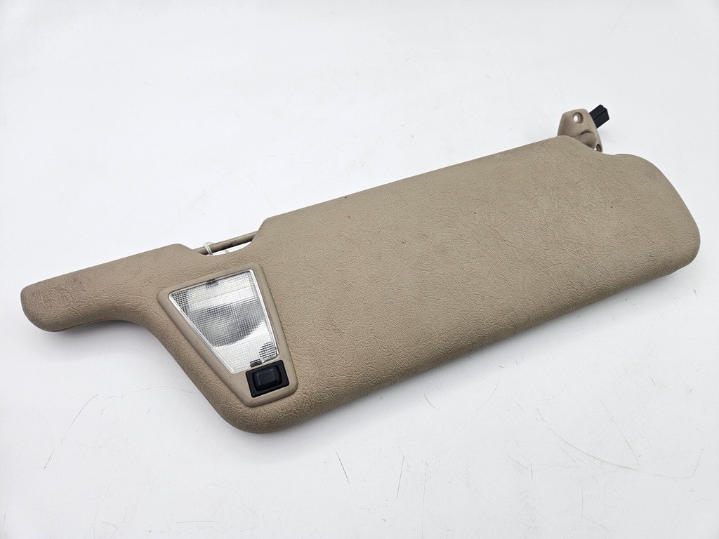 SUN VISOR JAGUAR XJS FACELIFT PASSENGER DOESKIN LEFT LH SUNVISOR MIRROR LIGHT