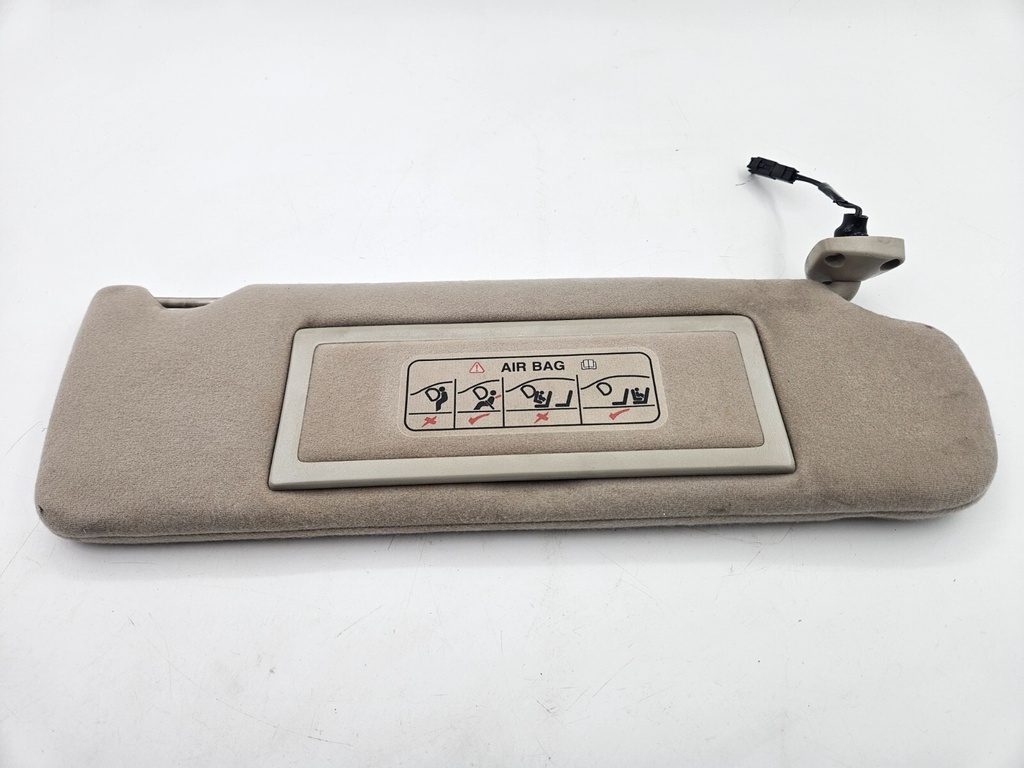SUN VISOR JAGUAR X300 RIGHT DRIVERS OATMEAL SUNVISOR BLIND MIRROR PANEL LIGHT