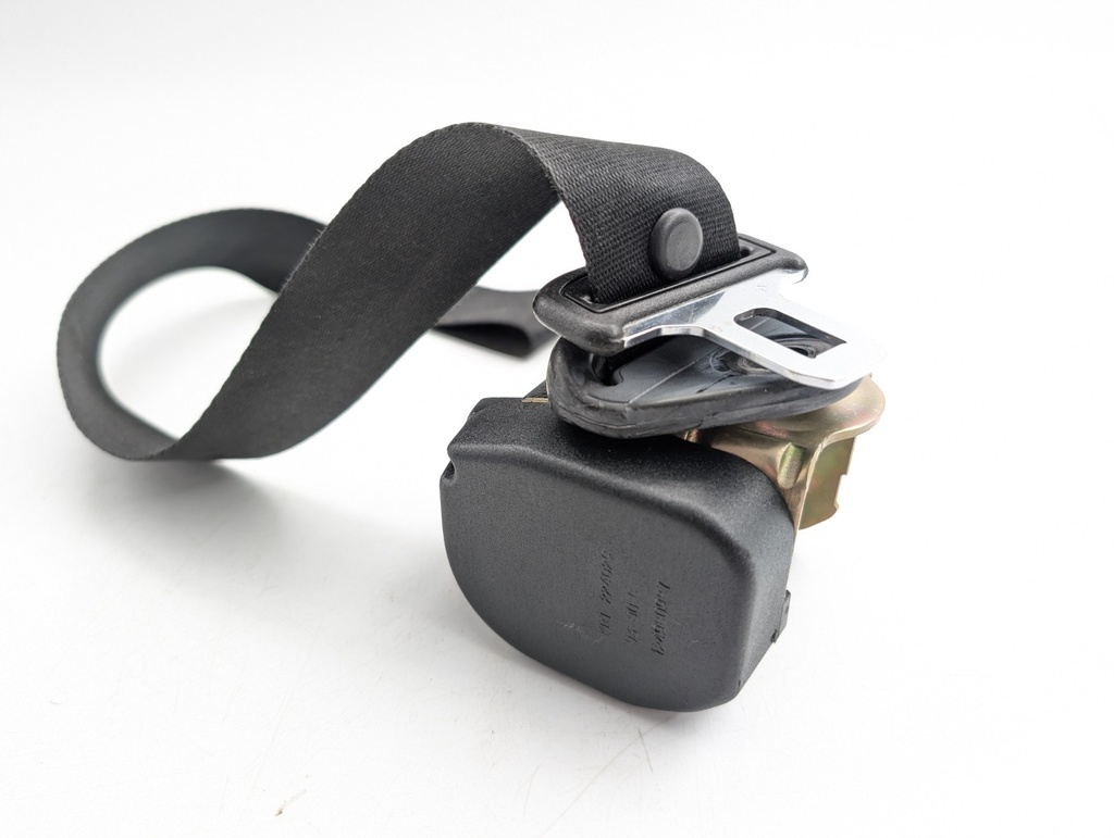 JAGUAR XJS LATE PRE FACELIFT FRONT SEAT BELT BLACK SQUARE ANCHOR BUCKLE