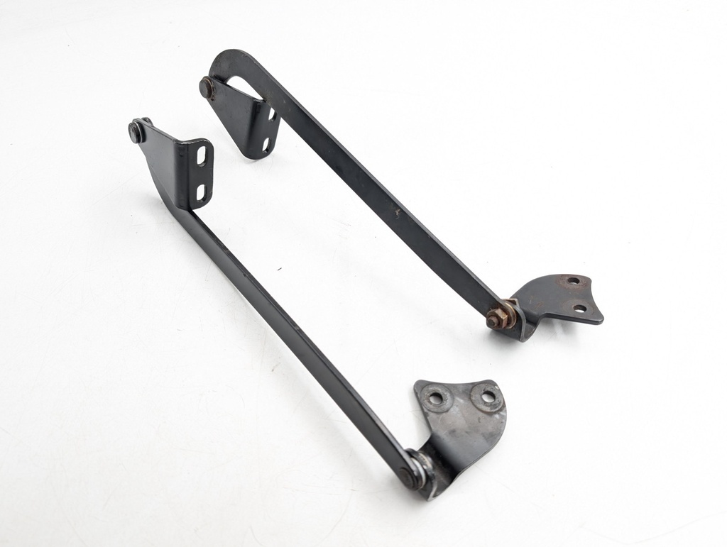 PAIR JAGUAR XJS CONVERTIBLE ROOF HOOD HINGE REAR BRACKET LEVER ARM ROD