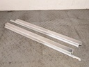 JAGUAR XJS FACELIFT CONVERTIBLE PAIR KICK SILL PLATE TREAD CHROME KICKSTRIP