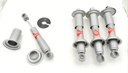 SET OF 4 REAR XJS XJ6/12 S 1, 2 & 3 KYB SHOCK ABSORBER WITH COLLETS