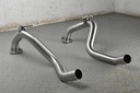 XJ12 XJ6 S2, 3 OVER AXLE EXHAUST PIPES STAINLESS STEEL
