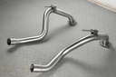 XJ12 XJ6 S2, 3 OVER AXLE EXHAUST PIPES STAINLESS STEEL