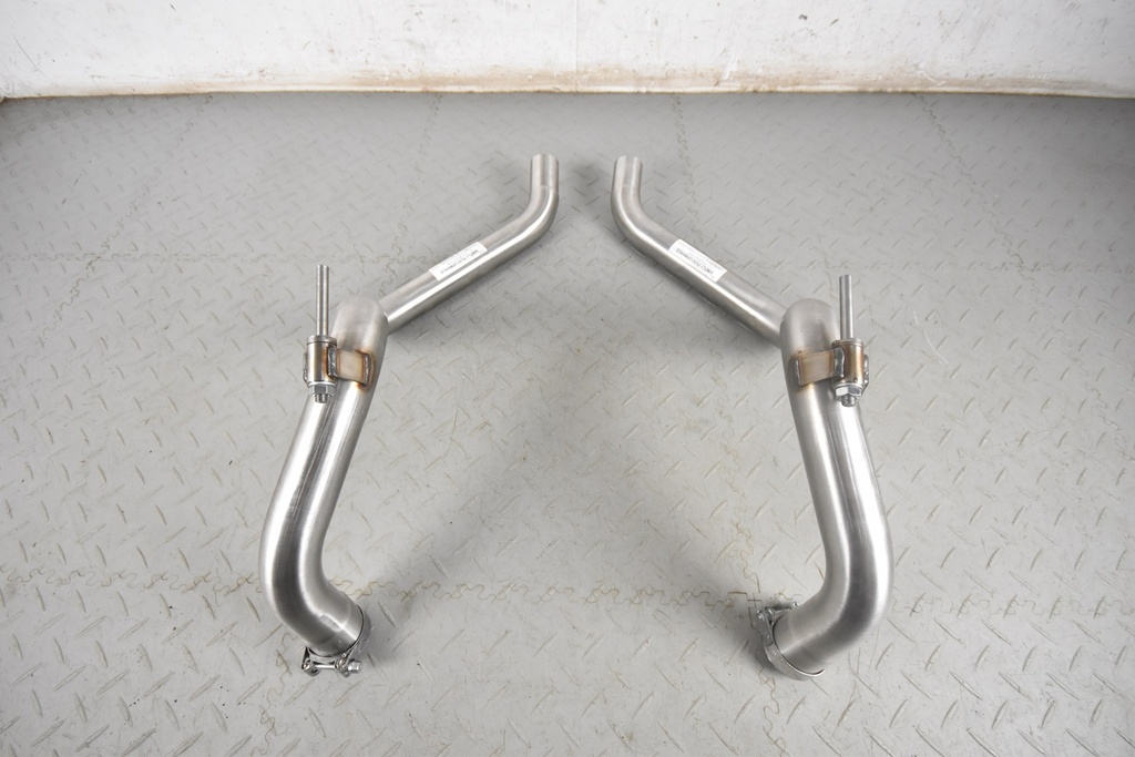 LATE XJS OVER AXLE PIPES WITH SLIDE INLET