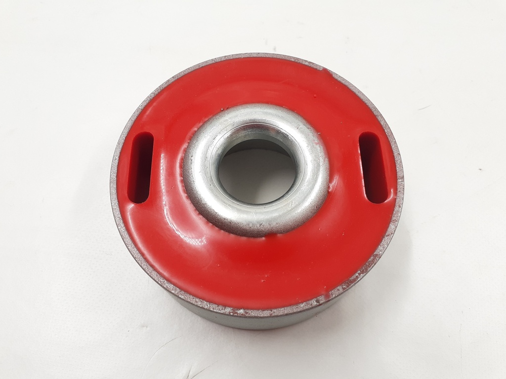 PAIR OF LARGE RADIUS ARM BUSHES POLY RACE RED