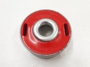 PAIR OF LARGE RADIUS ARM BUSHES POLY RACE RED