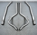 FULL X300 SWB XJ6 TUBULAR MANIFOLD BOXED STAINLESS STEEL EXHAUST SYSTEM WITH TIPS