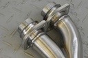 LEFT STAINLESS STEEL V12 DOWNPIPE