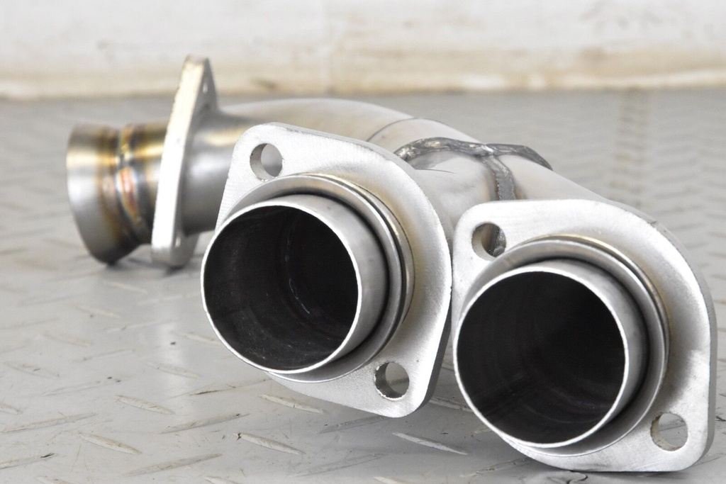 LEFT STAINLESS STEEL V12 DOWNPIPE