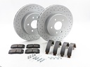 REAR BREMBO BRAKE DISC, PADS AND HANDBRAKE SHOES XKR XJR 330MM