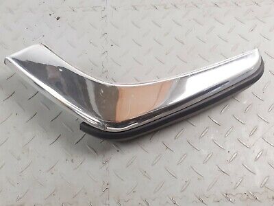 JAGUAR XJS XJC FRONT LH NS CORNER CHROME RUBBER SECTION BUMPER BLADE BEC14679