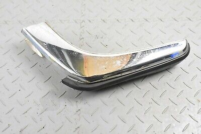 JAGUAR XJS XJC FRONT LH NSF CORNER CHROME RUBBER SECTION BUMPER BLADE