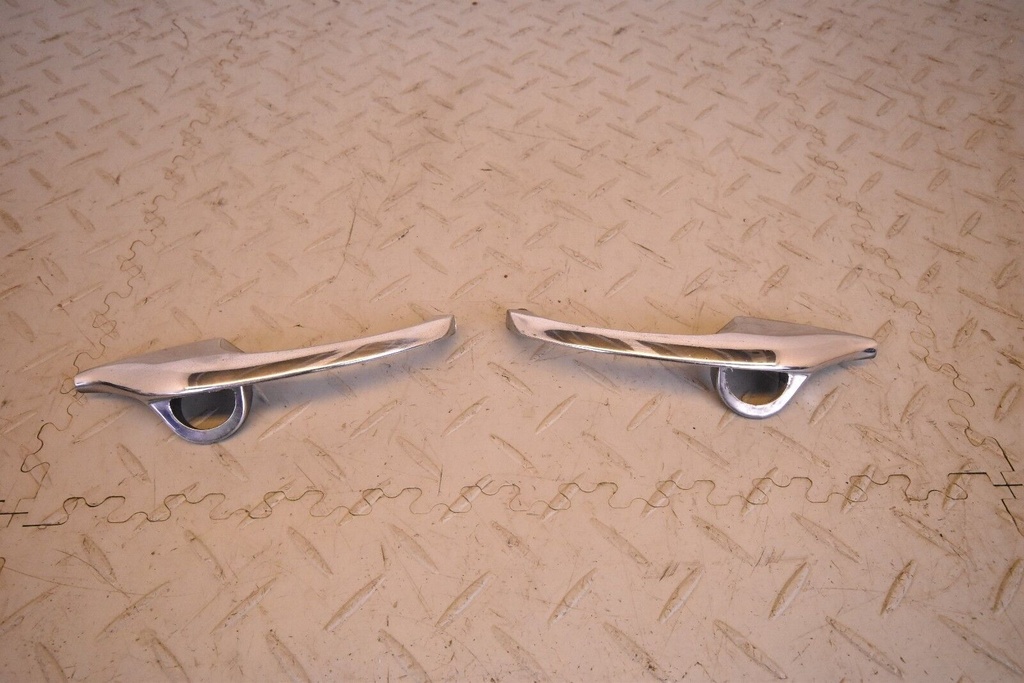 JAGUAR STYPE FRONT LEFT RIGHT DOOR HANDLE PULL LEVER CHROME EXTERNAL LOCK LH RH