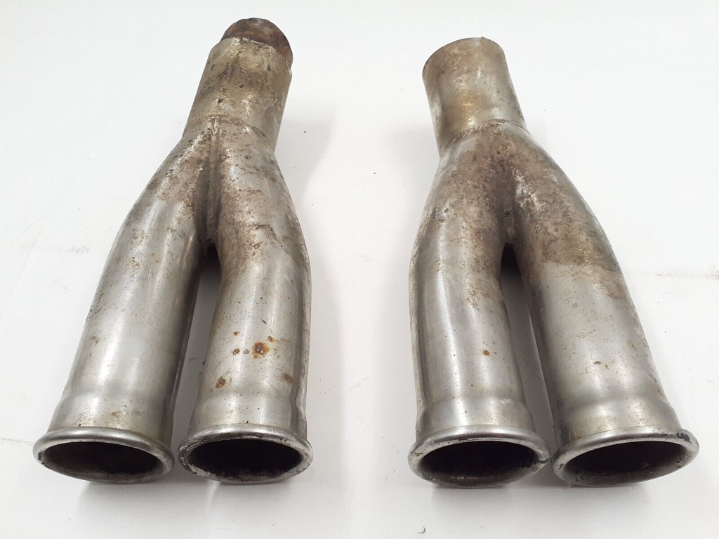 JAGUAR XJS XJR-S SPORT REAR TWR TWIN STAINLESS STEEL EXHAUST TIPS BOX V12 48MM