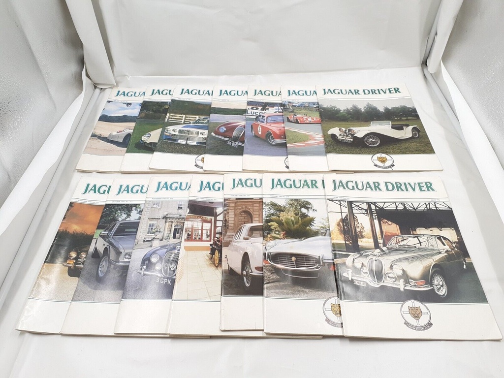 VINTAGE JAGUAR DRIVER MAGAZINES FEB 1986- FEB 1987 APRIL 1987 ISSUE 307-319 321