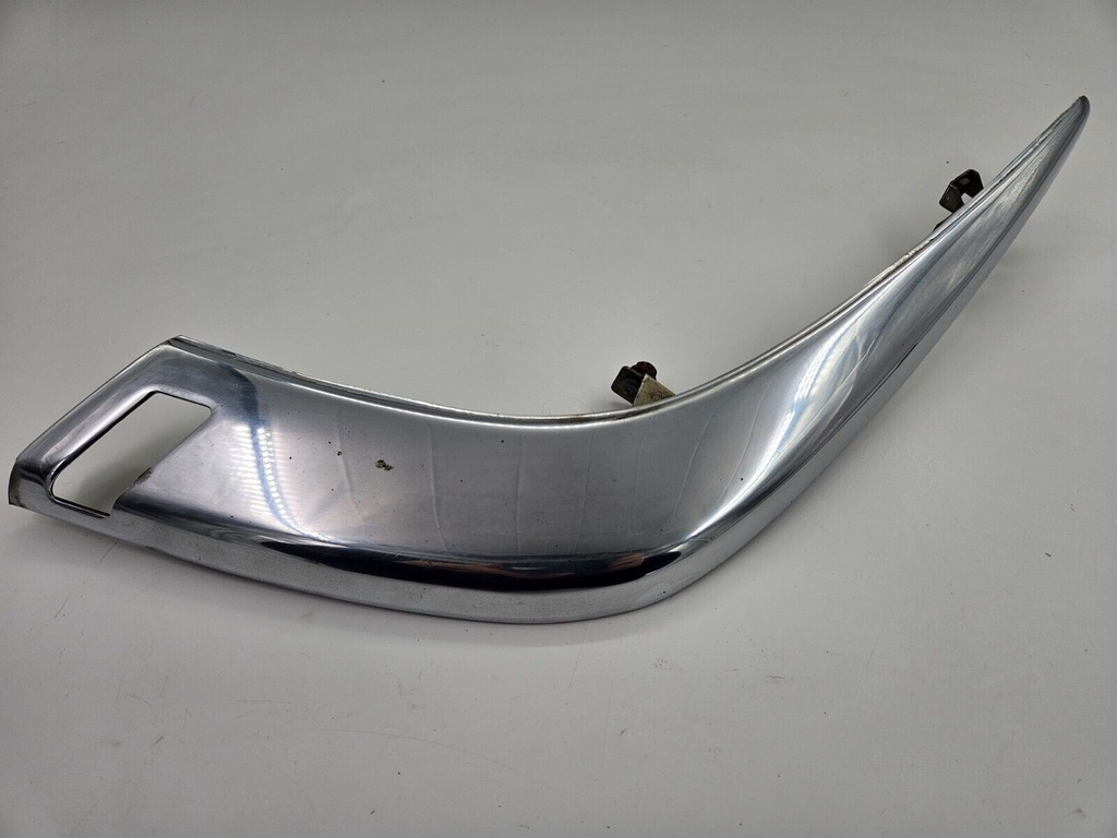 JAGUAR 1994-1996 XJS FRONT BUMPER LEFT CORNER CHROME BLADE SECTION POWER WASH