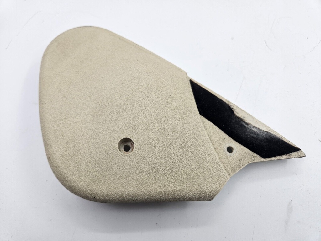 JAGUAR XK8 INNER SEAT HINGE TRIM END CAPS COVERS LEFT PASSENGER SEAT IVORY NED