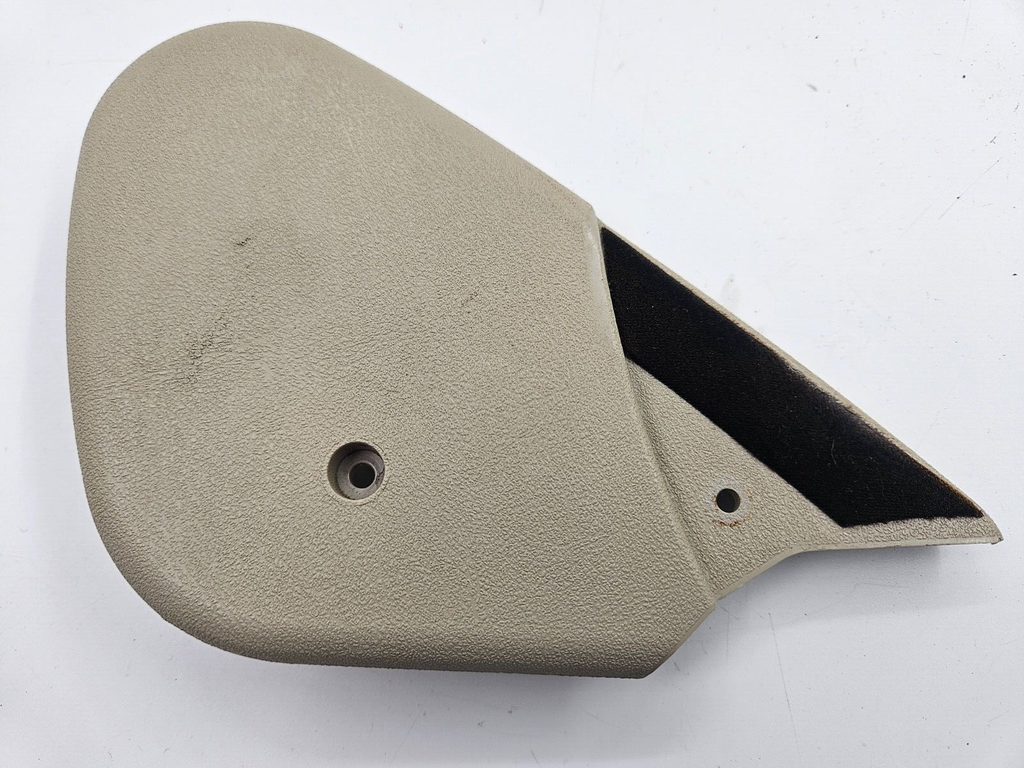 JAGUAR XK8 INNER SEAT HINGE TRIM END CAPS COVERS LEFT PASSENGER SEAT OATMEAL AGD