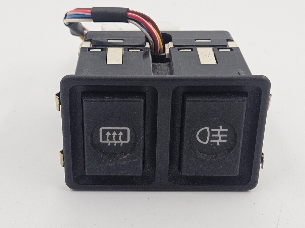 HEATED REAR WINDOW FOG LAMP SWITCH JAGUAR XJS FACELIFT TWIN CONTROLS DAC11171