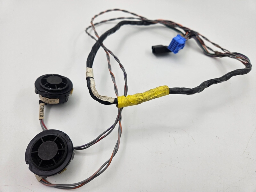 FASCIA LOUDSPEAKERS PARCEL SHELF JAGUAR XJ40 BLACK TRIM COVER PAIR LEAD