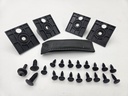 BOOT TRIM STUDS JAGUAR XJS FACELIFT BLACK SUNDRIES SCREWS PLASTIC RETAINER SET