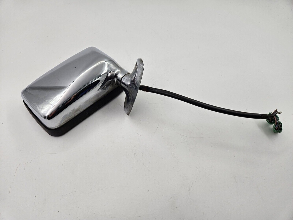 WING DOOR MIRROR JAGUAR XJS FACELIFT RIGHT SIDE DRIVERS O/S CHROME GREEN PLUGS