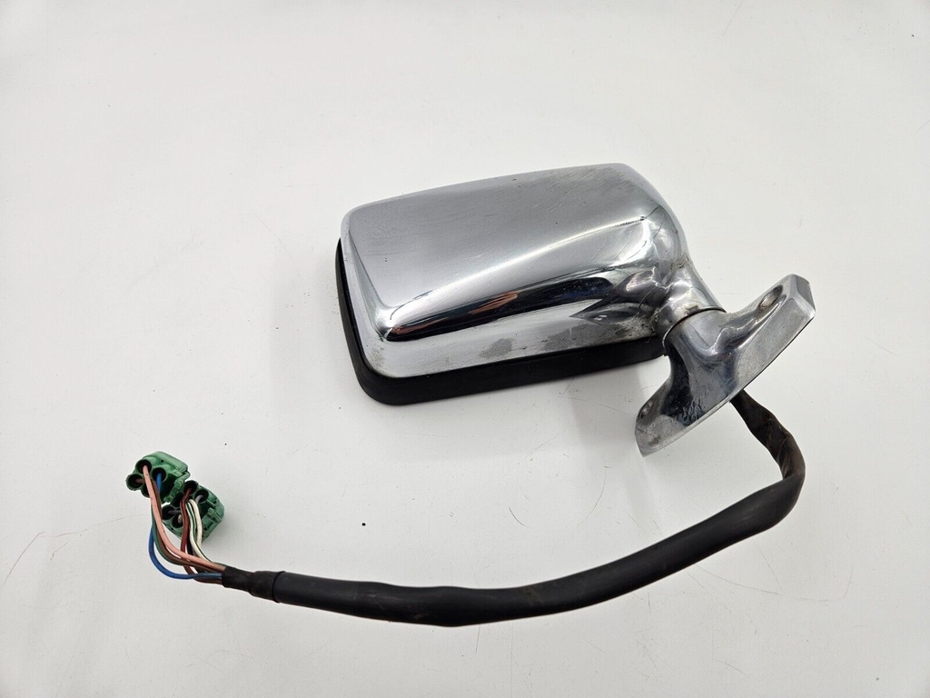 WING DOOR MIRROR JAGUAR XJS FACELIFT RIGHT SIDE DRIVERS O/S CHROME GREEN PLUGS