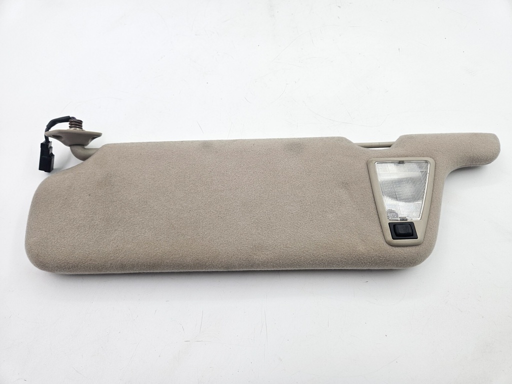 SUN VISOR JAGUAR XJS FACELIFT DRIVERS DOESKIN RIGHT SIDE FABRIC SUNVISOR MIRROR