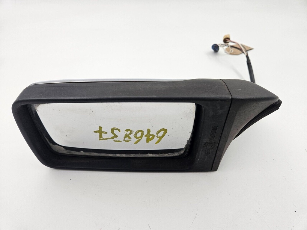 WING DOOR MIRROR JAGUAR XJ40 RHD LEFT PASSENGER 6 WIRE BLUE WHITE PLUG CHROME