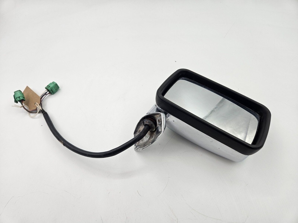 WING DOOR MIRROR JAGUAR XJS FACELIFT RIGHT SIDE DRIVERS O/S CHROME GREEN PLUGS