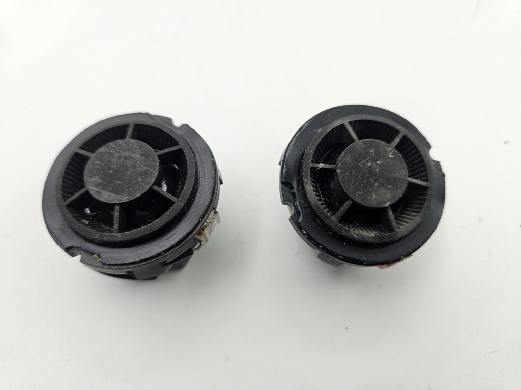 REAR PARCEL SHELF TWEETERS SPEAKERS JAGUAR X300 XJ40 BLACK TRIM COVER PAIR