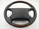 STEERING WHEEL JAGUAR XJR X300 XJ6 XJ12  BLACK LEATHER WOOD HNA9181CA USED