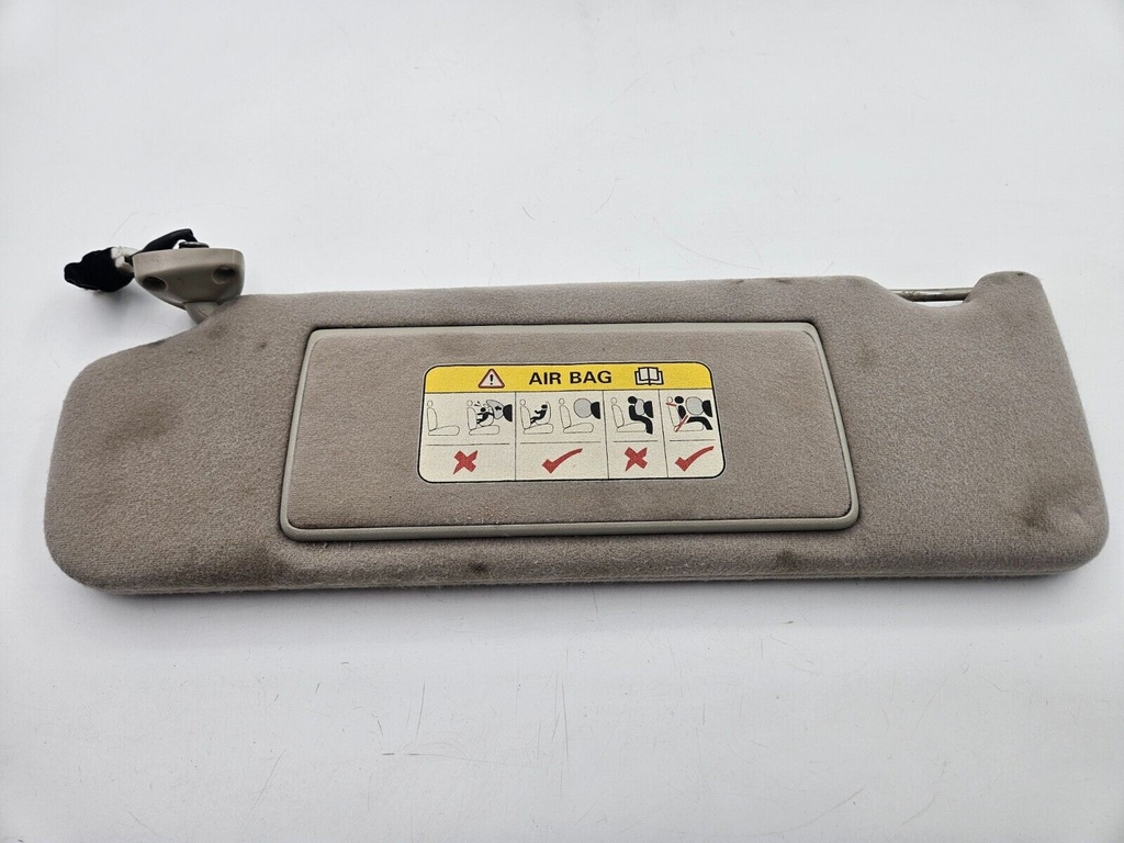 SUN VISOR JAGUAR X308 LEFT PASSENGER OATMEAL SUNVISOR BLIND MIRROR PANEL LIGHT