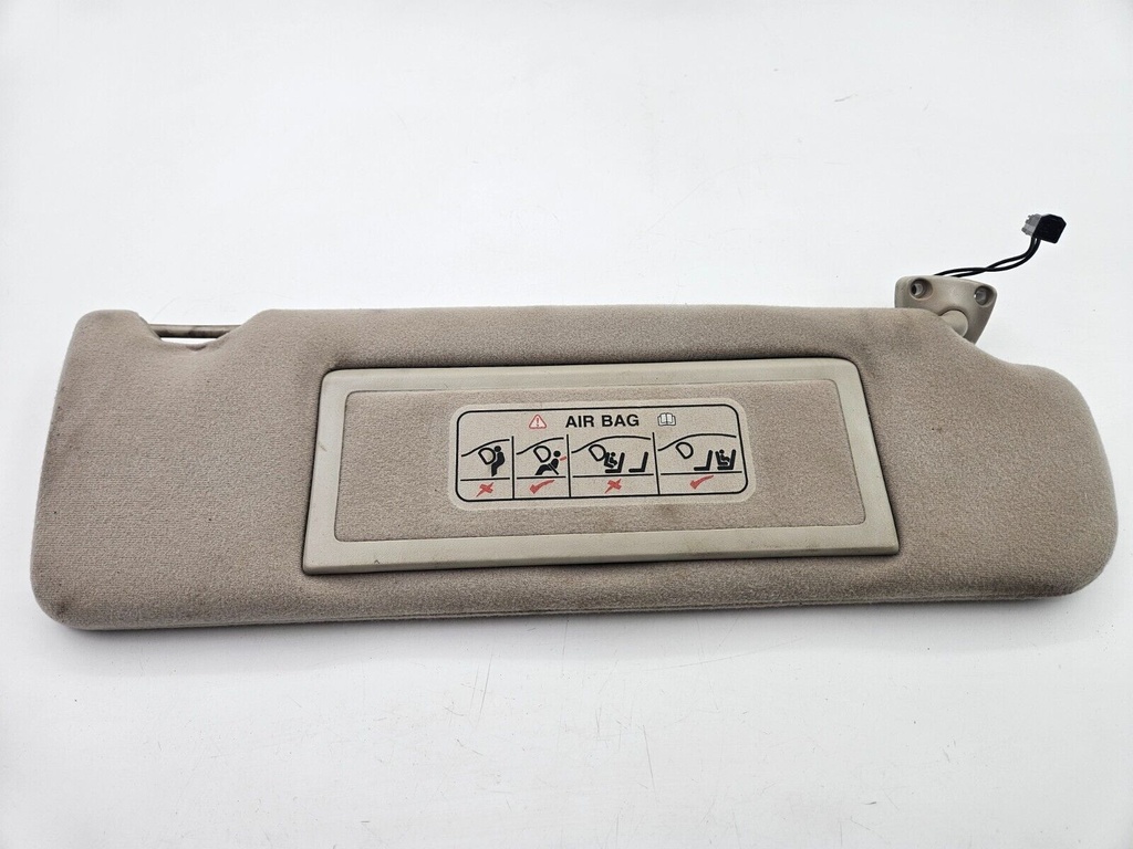 SUN VISOR JAGUAR X300 RIGHT DRIVERS OATMEAL SUNVISOR BLIND MIRROR PANEL LIGHT