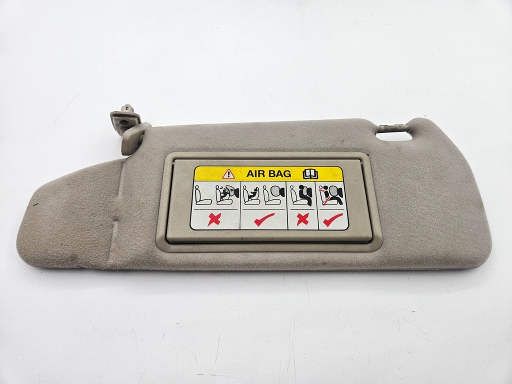 SUN VISOR JAGUAR XK8 X100 OATMEAL LEFT PASSENGERS SUNVISOR FABRIC MIRROR LIGHT