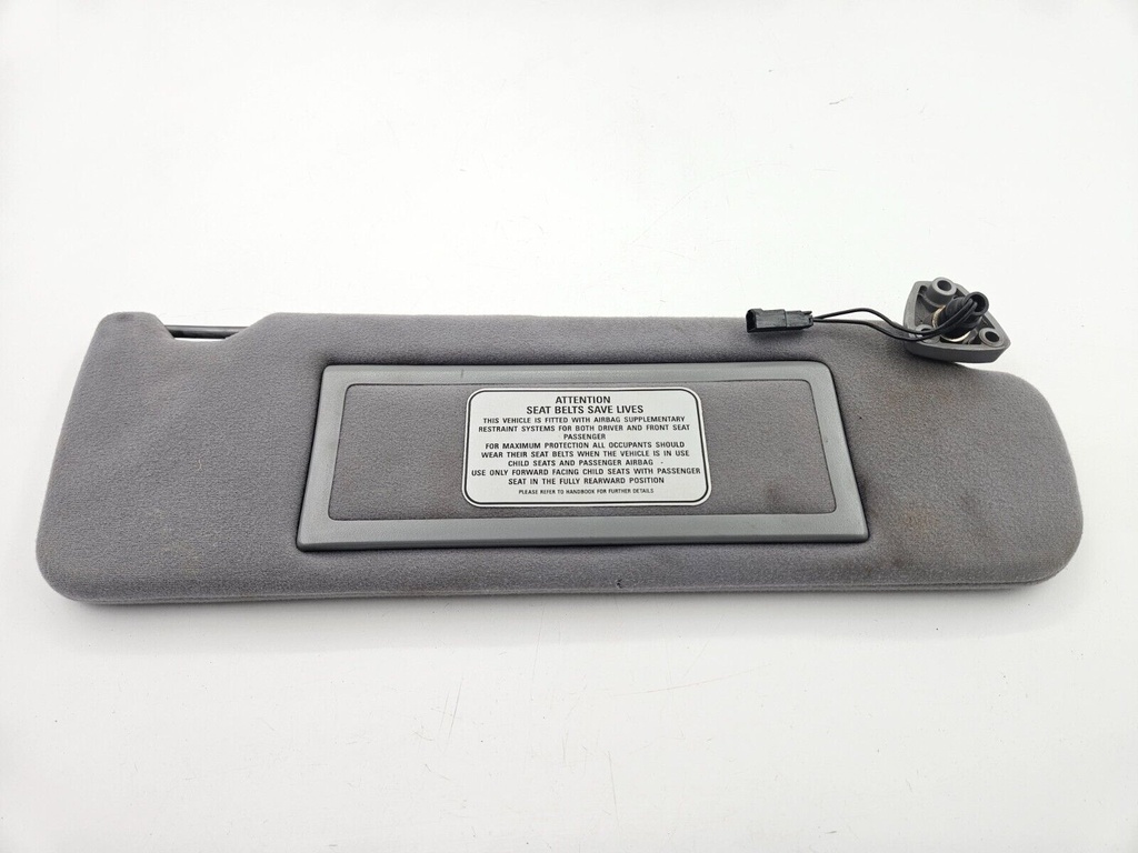 SUN VISOR JAGUAR XJ40 GREY DRIVERS RIGHT SUNVISOR MIRROR FLAP INTERIOR LIGHT