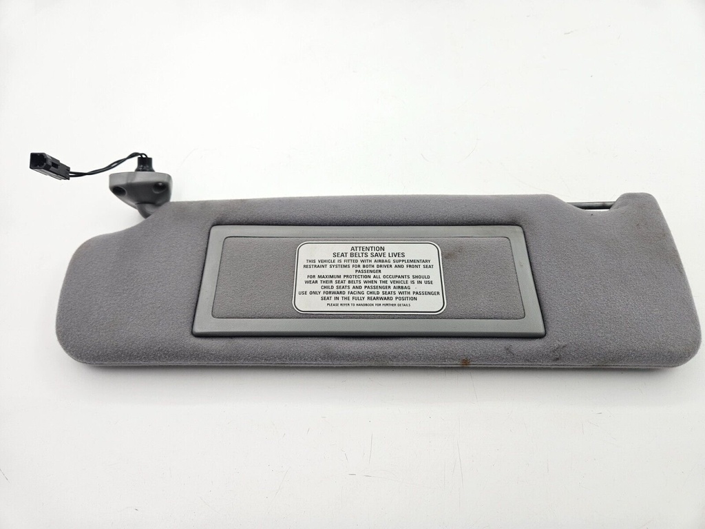 SUN VISOR JAGUAR XJ40 GREY PASSENGER LEFT SUNVISOR MIRROR FLAP INTERIOR LIGHT