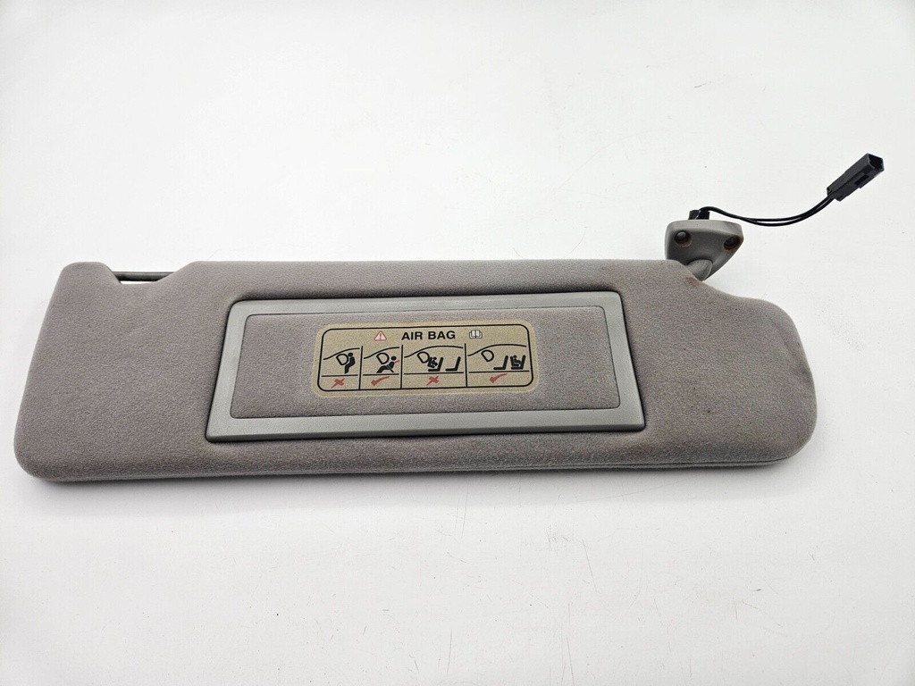 SUN VISOR JAGUAR X300 RIGHT DRIVERS GREY SUNVISOR BLIND MIRROR PANEL LIGHT