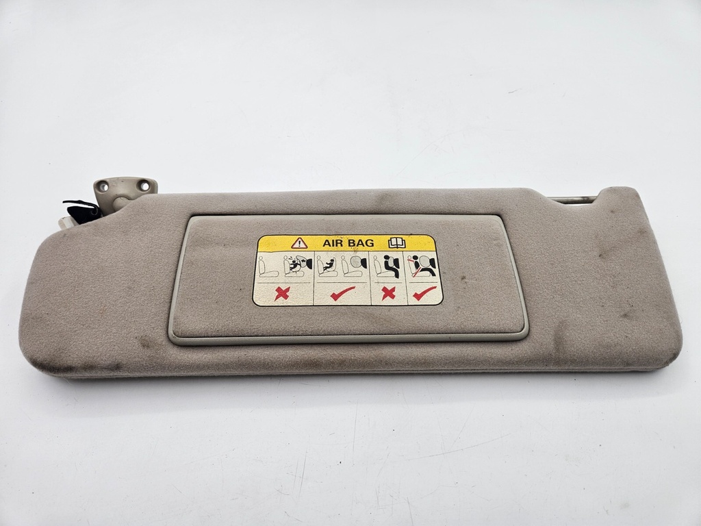 SUN VISOR JAGUAR X308 LEFT PASSENGER OATMEAL SUNVISOR BLIND MIRROR PANEL LIGHT