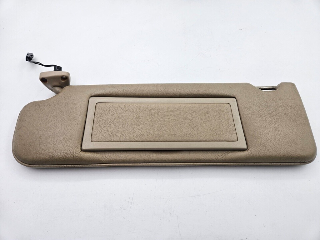 SUN VISOR JAGUAR XJ40 DOESKIN LEATHER LEFT PASSENGER SUNVISOR MIRROR FLAP LIGHT