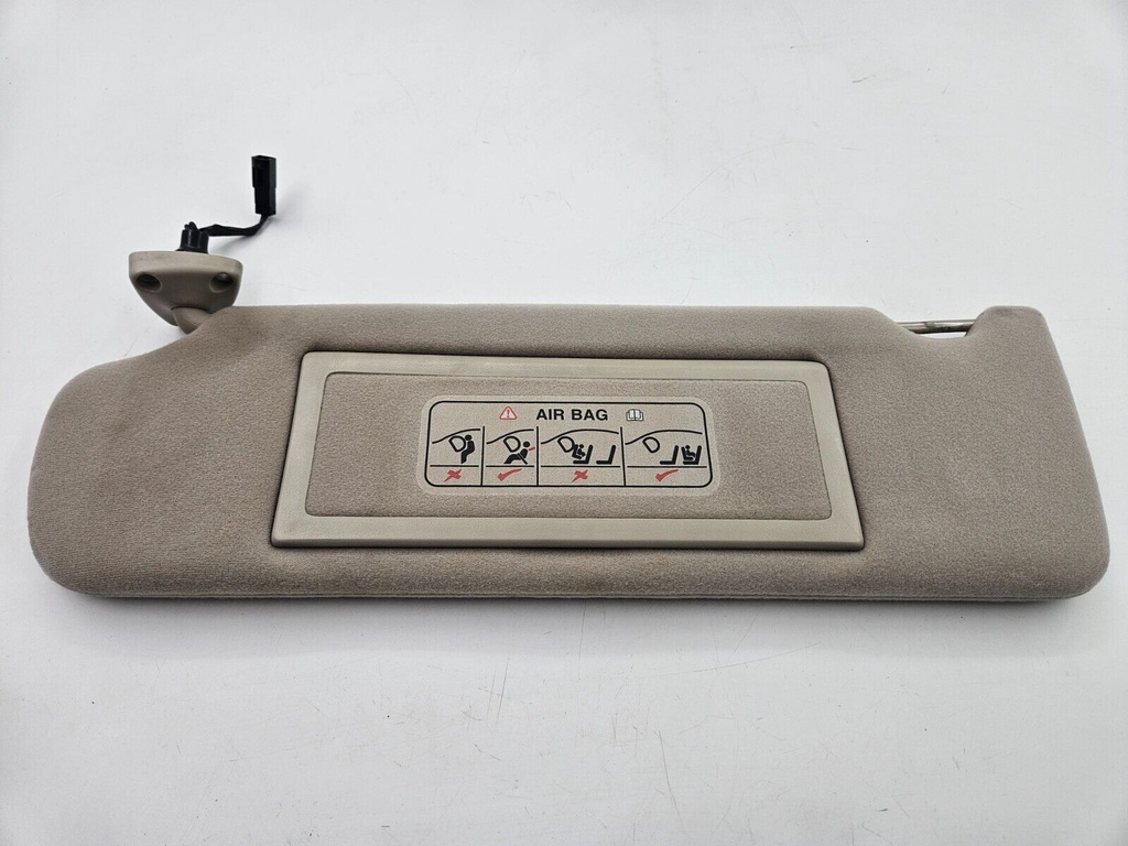 SUN VISOR JAGUAR X300 LEFT PASSENGER OATMEAL SUNVISOR BLIND MIRROR PANEL LIGHT
