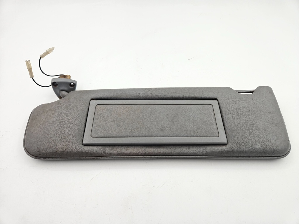 SUN VISOR JAGUAR XJ40 GREY LEATHER LEFT PASSENGER SUNVISOR MIRROR FLAP LIGHT