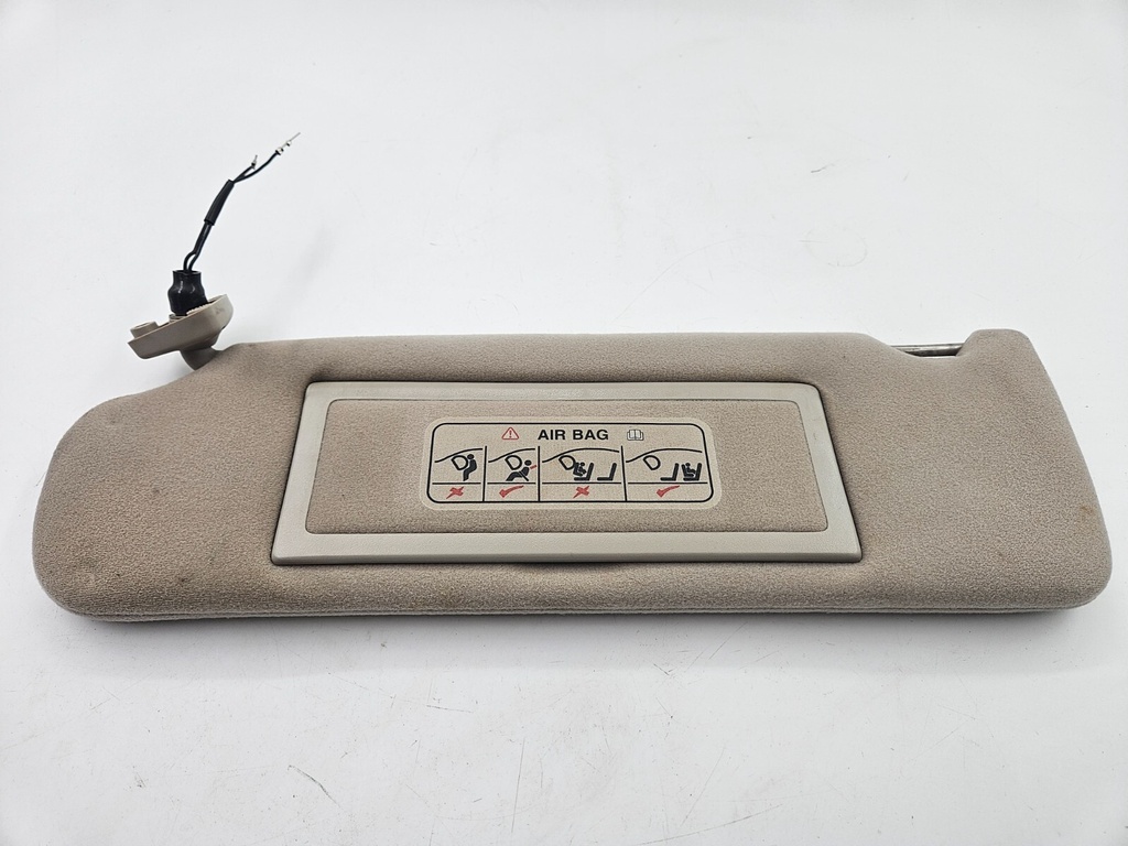 SUN VISOR JAGUAR X300 LEFT PASSENGER OATMEAL SUNVISOR BLIND MIRROR PANEL LIGHT