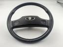 JAGUAR XJ6 XJ12 SERIES 2 3 XJS HORN TWO SPOKE STEERING WHEEL EARLY BLACK LEATHER