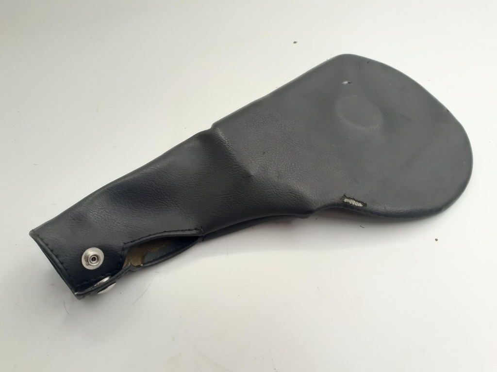 JAGUAR XKR X100 XK8 97-06 DROP DOWN HANDBRAKE LEATHER GATOR BLACK LEG