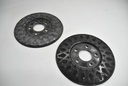 PAIR OF JAGUAR 15 INCH WHEEL PROTECTION DUST SHIELDS METAL BLACK