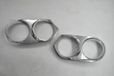PAIR XJS TWIN TWR HEADLIGHT CHROME SURROUND JAGUAR FACELIFT FRONT BEZEL TRIM