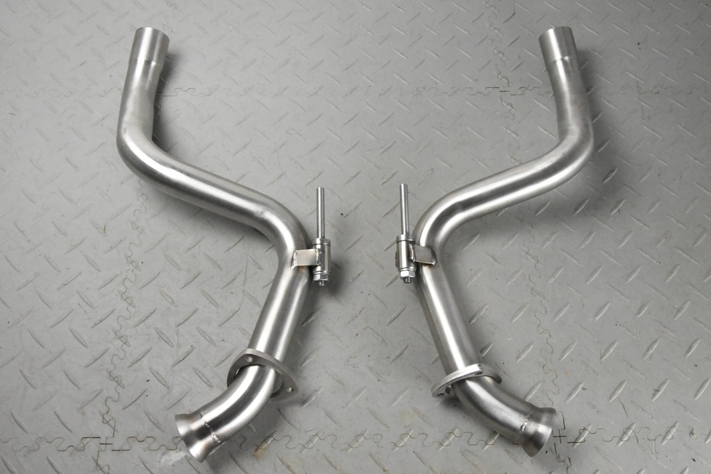 XJ12 XJ6 S2, 3 OVER AXLE EXHAUST PIPES STAINLESS STEEL
