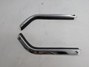 PAIR QUARTER WINDOW WASTE SEAL JAGUAR XJS CONVERTIBLE RUBBER CHROME STRIP